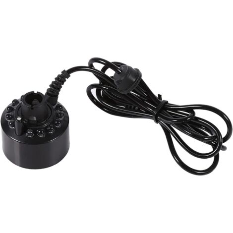 Fogger Humidificateur À Brume Ultrasonique À Changement De Couleur 24 V avec 12 Lumières LED, Nébuliseur D'Étang pour Fontaine d'eau, Étang, Rocaille, Aquarium (1/4)