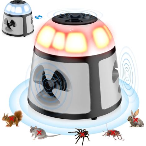 Répulsif Ultrasonique Souris Rats Neutre 219 5V 3W 25000-65000Hz USB LED 360 Noir (1/4)