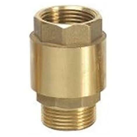 Clapet anti-retour en laiton avec tuyau fileté pour empêcher le reflux d'eau - Taille : 1 pouce (26 x 34 mm), convient aux systèmes d'irrigation.