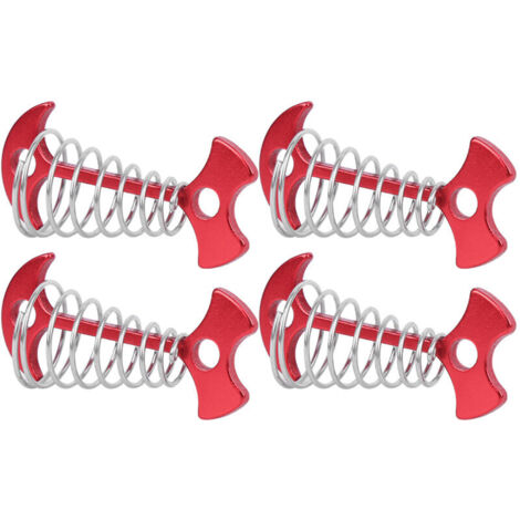 Quatre ancrages au sol pour tente, un accessoire de camping polyvalent adapté à la randonnée et aux connexions de cordes. (1/4)