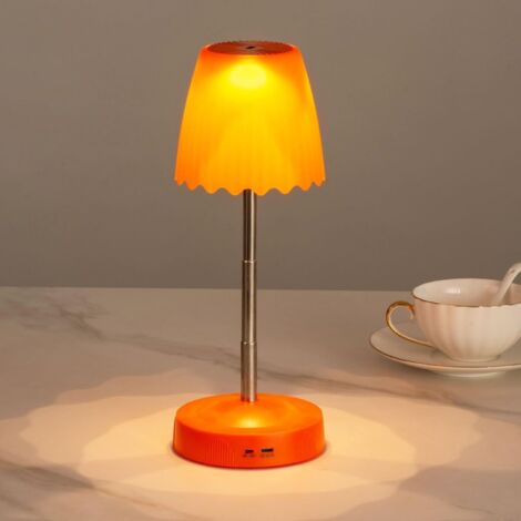 Lampe de table rechargeable VESKO pour présentation alimentaire Veilleuse RGB intelligente hauteur réglable commande gestuelle 3 températures de couleur pour cuisine et salon (1/5)