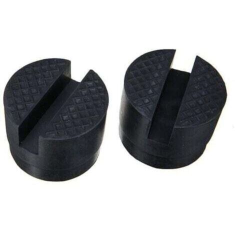 Coussinets de Cric Hydraulique Noir 48mm x 38mm (2 Pièces) Polyuréthane Haute Résistance Anti-Dérapant Protection Levage (1/3)