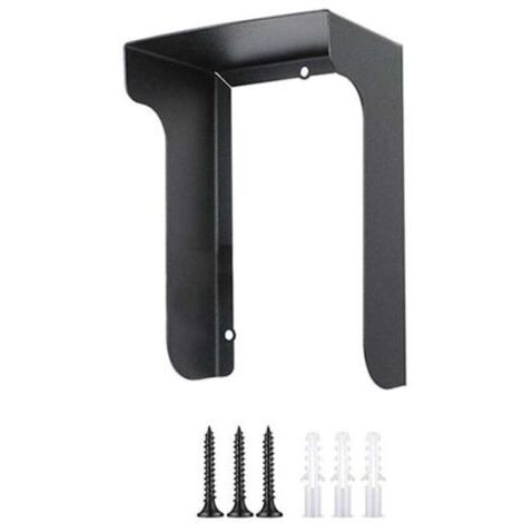 Coque de Protection Métallique pour Sonnette Vidéo - Housse Antireflet Étanche Résiste aux Intempéries - Support Noir pour Blink, Google Nest, Arlo, Eufy Doobell