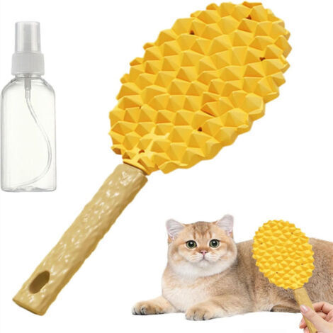 [Brosses de toilettage pour chat] BB-420 [Confort et qualité] Peignes multifonctions avec nœuds de massage doux et densité parfaite pour tous les types de poils, manche ergonomique et nettoyage facile (1/4)