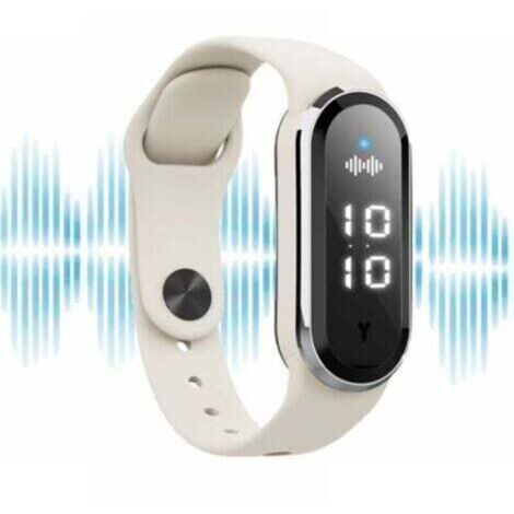 Bracelet Répulsif Anti-Moustiques Ultrasonique et Montre USB rechargeable IP68 étanche (blanc) - Smart Protect (1/4)