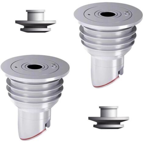 [Kit Étanchéité] 2 Joints de Machine à Laver, Couvercle Anti-Odeurs et Bague de Vidage (Gris, 35-40mm) (1/4)