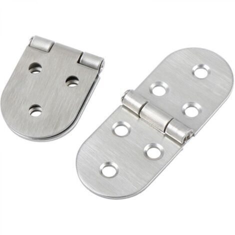 [Charnières de Table] Charnières pliantes en acier inoxydable, ouverture 180°, pour bureaux, armoires, fenêtres (1/4)