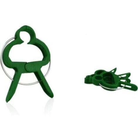 [50 clips de jardinage] Clips robustes pour fixation des plantes grimpantes tomatoes rosiers concombres - 50 clips solides acier haute qualité jardin serre (1/4)