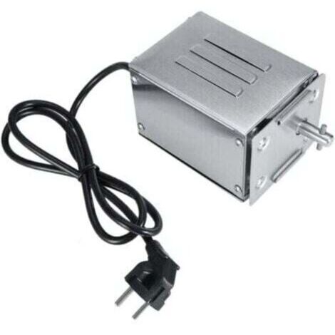 Moteur Tournebroche BBQ Rôtissoire Électrique - Moteur en Acier Inoxydable Charge Nominale 50-70kgF(EU Plug 220V)