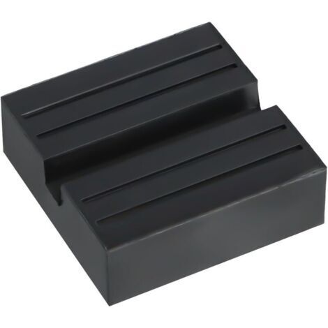 Cric Caoutchouc Universel avec Base Anti-Slip Bloc Support pour Levage de Voiture (1/4)