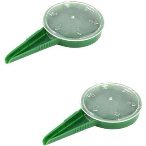 Semeuse réglable à 5 positions / Distributeur de semences / Outil jardin ABS vert - 2 pièces 6,5x12 cm (1/4)