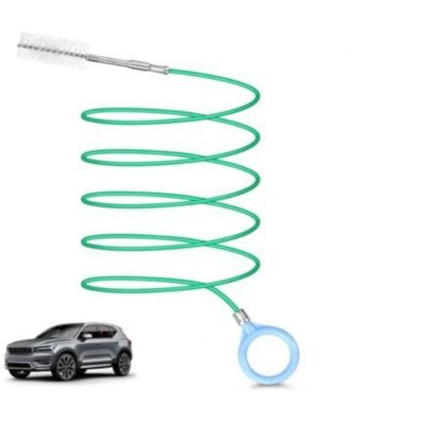 Nettoyeur Drainage Carrosserie, Car Sunroof Cleaning Brush, 300cm Long Sunroof Drain Brush Flexible Drain Brush Pipe Cleaning Tool avec Brosses Nylon Rotatives (1/4)