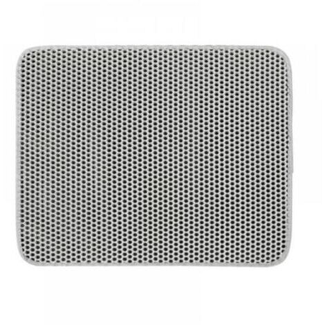 Tapis de Litière pour Chat Gris Imperméable EVA 30x30cm Modèle Double Couche Nid d'Abeille (1/4)