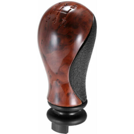 Pommeau de levier de vitesse 5 vitesses manuel Citroen C5 C2 C3 C4 C3 Sax Xsara Xantia Picasso 99-08 Pluriel 99-10 en marron PVC 19mm avec cône de montage (1/4)