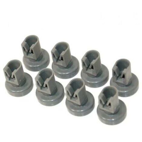 Roulettes 25 mm, Jeu de 8 Roulettes Grises, Compatible avec AEG/Electrolux/Panier Lave-Vaisselle Inférieur (1/4)