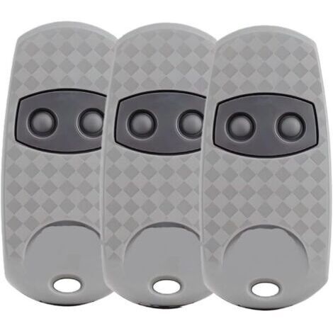 Télécommande CAME TOP-432EE 433.92MHz - 3 télécommandes portail garage pour Top432NA/432/432EV/432A/432M/432S T432 (68mm) avec œillet