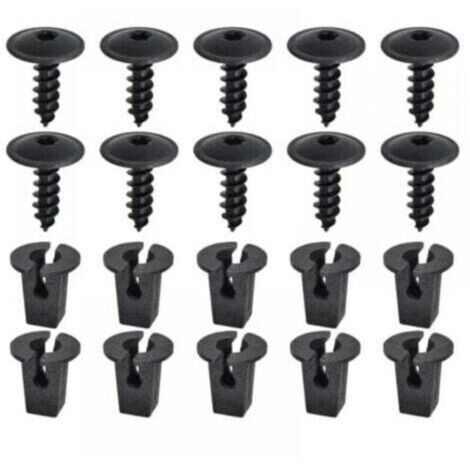 Jeu de 10 clips et vis autotaraudeuses pour Volkswagen Audi (N90974701) (1/4)