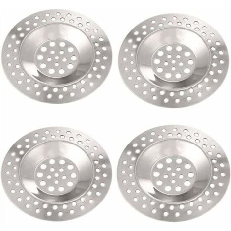 Filtre Évier 4 Pièces Diamètre 75mm - Inoxydable Éviers Lavabo Douche Cuisine Salle de Bain