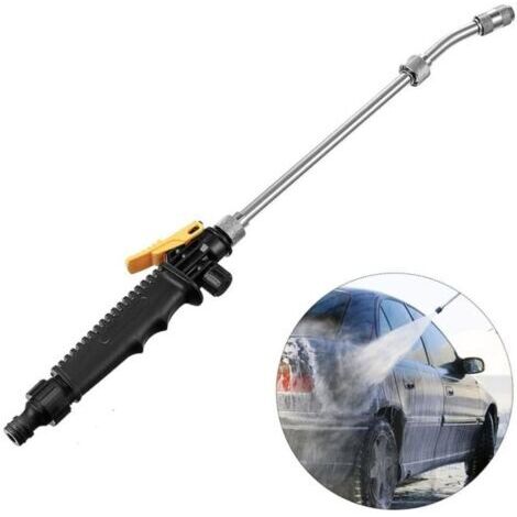 Baguette d'arrosage 56 cm, lance métallique réglable haute pression pour nettoyage voiture, jardin, plantes et animaux (1/4)