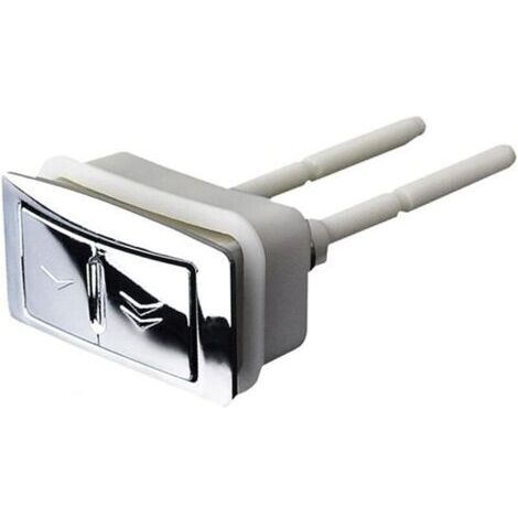 [Bouton de chasse d'eau] Bouton poussoir rond vintage pour réservoir de toilette, galvanoplastie épaisse, matériau plastique résistant, réglable, avec piston autonettoyant (1/4)