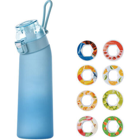 Gourde Sport Isolée avec 8 Dosettes de Fruits Gourdes aromatisées sans sucre avec paille
