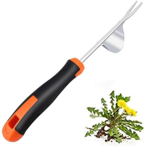 Outil de désherbage [DB30] arrache racines acier inoxydable poignée ergonomique (1/4)