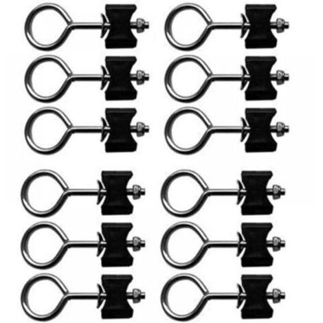 Trampoline Vis rondes de fixation (12 pcs) - Acier galvanisé 9,5x3cm - Simple et durable pour grands et petits trampolines (1/4)