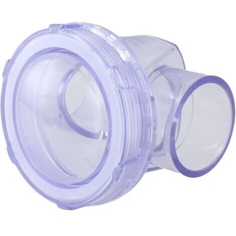 Clapet anti-retour PVC 50 mm transparent - Modèles A (horizontal) et B (vertical) pour systèmes d'égouts domestiques