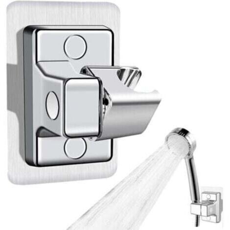 Support Douche sans Percage 360° Réglable ABS Plastique Support Pommeau de Douche Adhésif Fort (1/3)