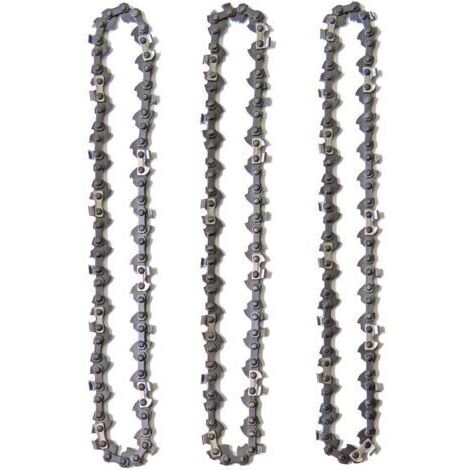 Chaînes de rechange pour élagueuses sur perche 10" (25 cm) 3/8'' Low Profile, 40 maillons d'entraînement - Lot de 3 (1/4)