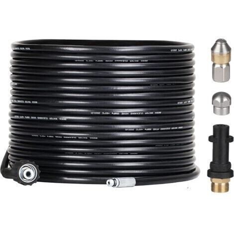 Kit de Débouchage Professionnel 15m Kärcher K2-K7, Tuyau Haute Pression 180Bar avec Buses Jet et Rotatif (1/5)