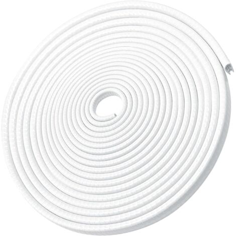 Ortviai Protection de Bord de Portière de Voiture U - 10 Mètres - Joint en Caoutchouc Anti-Collision avec Clips Métalliques Intégrés - Protection de Carrosserie Universelle - Blanc (1/5)