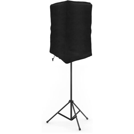 Ortviai Housse pour Enceinte Multimédia 38x42x67cm - Couverture Haut-Parleur Imperméable et Anti-UV en Tissu Oxford 210D - Protection Anti-Poussière pour Équipement Audio - Noir (1/4)