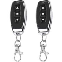 Télécommande sans fil 2X 433MHz Porte-clés EV1527 3 Boutons Apprentissage Sécurité Signal Puissant