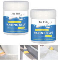 Agent Anti-fuite imperméable Transparent (100g), 2 paquets - Revêtement imperméable acrylique silicone pour fissures, joints et surfaces murales