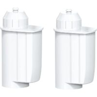 Ortviai Lot de 2 Filtres à Eau compatibles avec Siemens EQ3, EQ6, EQ9, EQ500 - Cartouche Filtrante TZ70003 TCZ7003 pour Machine à Café Bosch, Siemens, Neff, Gaggenau - Adoucisseur Anti-Calcaire