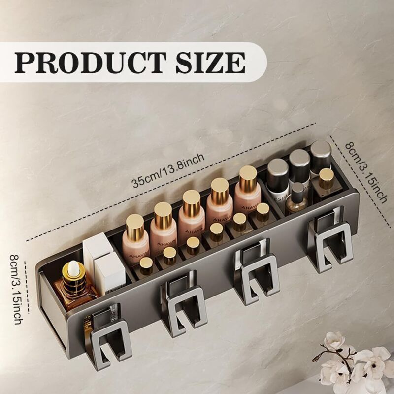 Porte-brosse Mural Auto-égouttant – Sans Perçage – Gain De Place Dentifrice Inclus Design Intelligent 92617172 Porte-brosse Mural Auto-égouttant – Sans Perçage – Gain De Place Dentifrice Inclus Design Intelligent 92617172