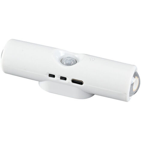 Lampe murale intelligente à détecteur de mouvement avec support magnétique, veilleuse LED rechargeable par USB pour chambre à coucher, couloir, escalier et placard, installation facile RGB