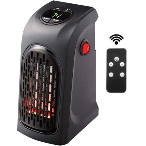 Mini ventilateur de chauffage électrique avec poignée, chauffage d'hiver pour le bureau et la maison, Protection contre la surchauffe (1/4)