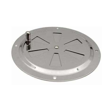 Ventilations rondes en acier inoxydable Grille de ventilation Reglable Rond Évent d'Aération Grille Évent à persiennes en acier inoxydable pour Fumeur,Camping-Car,Maison,Yachts Diamètre 125mm,1 pièce