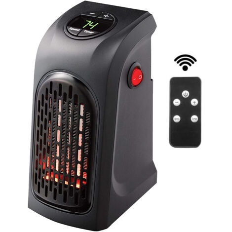 Mini ventilateur de chauffage électrique avec poignée, chauffage d'hiver pour le bureau et la maison, Protection contre la surchauffe (1/5)