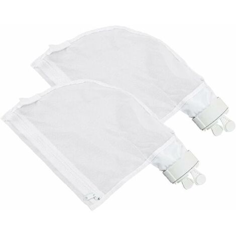 Sacs de Nettoyage de Piscine, Lot de 2 Sacs filtrants en Nylon avec Fermeture éclair avec Filtre de Rechange pour Nettoyeur de Piscine Polaris 280/480 TRIMEC