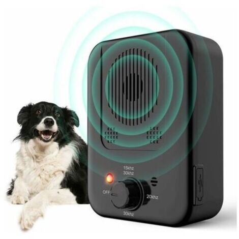 Anti Aboiement Chien, Ultrasons Anti aboiement, Automatique Anti-Aboiement Chien Ultrason Dispositif Étanche pour Les Petits et Grands Chiens,TRIMEC
