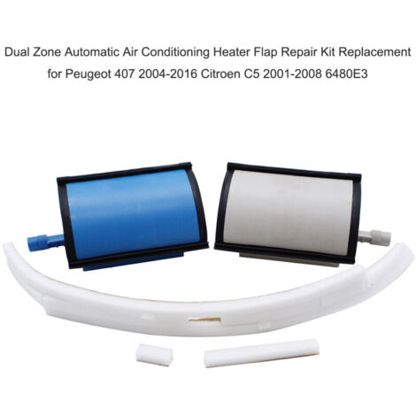 Eosnow Kit de réparation de rabat de chauffage de climatisation automatique double zone, remplacement pour Peugeot 407 2004-2016 citroën C5 2001-2008 6480E3