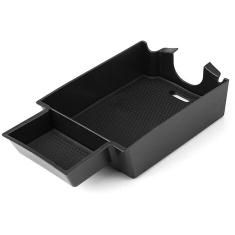 Eosnow Boîte de rangement des accoudoirs, Anti-gratter anti-scratch Practical Easy Installation Center Organisateur Strong pour les accessoires de voiture (1/4)
