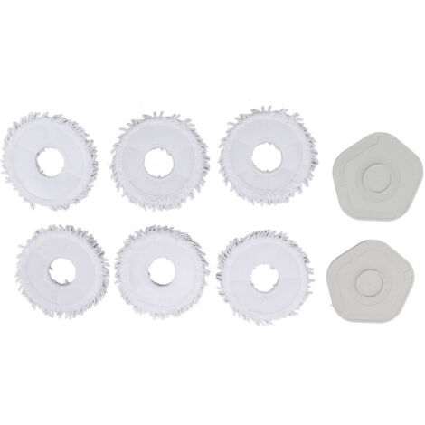 Eosnow Chiffons de vadrouille pour aspirateur Dreame Bot W10 W10 Pro, tampons de nettoyage, tampons de vadrouille de remplacement avec support (1/4)