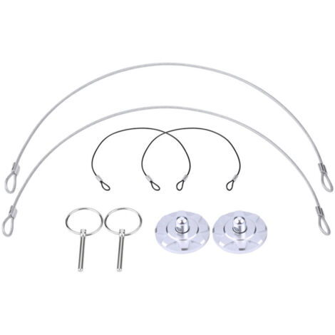Eosnow Kit de 2 verrous de capot universels en aluminium usiné CNC pour style course, couleur argent. (1/4)
