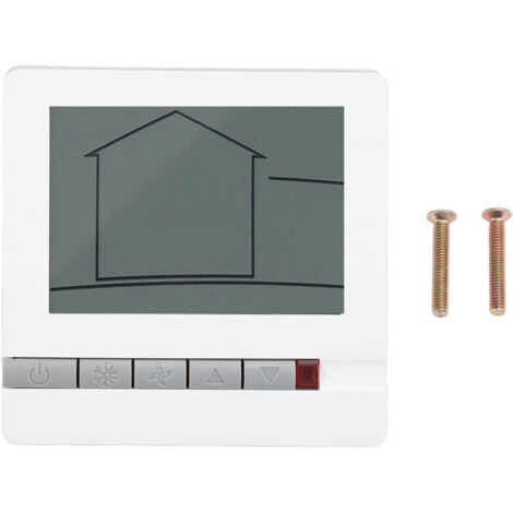 Eosnow Thermostat intelligent numérique, écran LCD, ventilateur sans balais, contrôleur de température domestique pour le chauffage de la pièce (1/4)