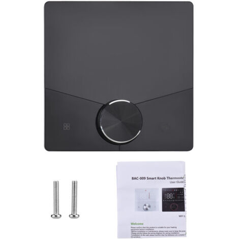 Eosnow Thermostat de climatisation centrale, écran tactile et bouton de commande, programmation 5+1+1, éclairage dynamique BAC-009AL (1/4)