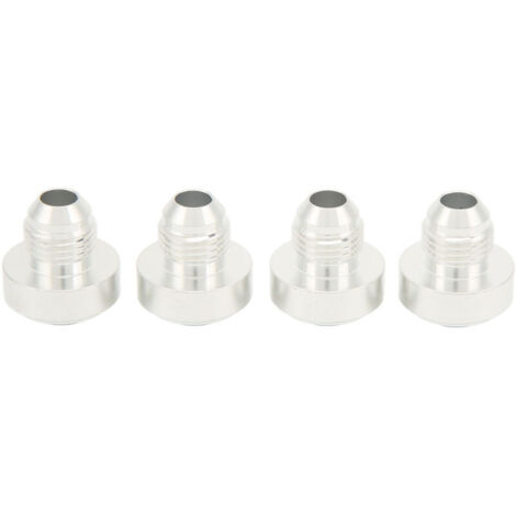 Eosnow 4 bouchons de rechange à souder AN6 mâles en alliage d'aluminium usiné, diamètre 9/16-18 po, filetage 6AN (1/4)